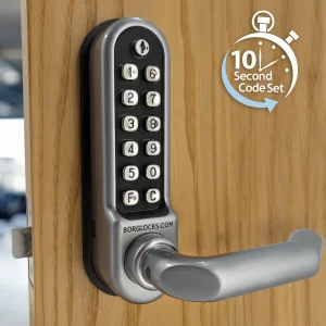 BL5051 ECP - Back to back round bar keypads with a tubular latch & on the door code change function
