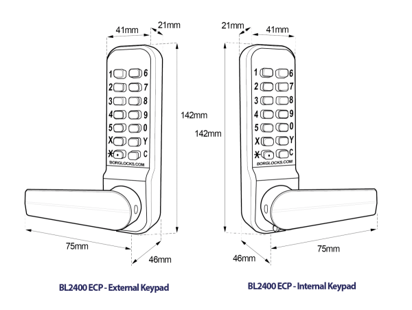BL2421 ECP Line drawing
