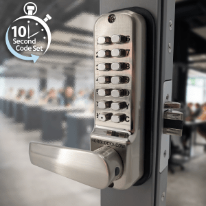 BL2422 ECP - 28mm ali latch, back to back free turning lever handle keypads & ECP coding chamber