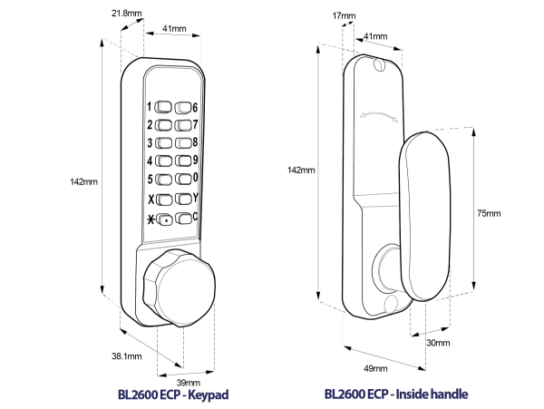 BL2600 ECP Line drawing