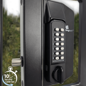 BL3100 ECP - Metal gate lock with anti-climb knob turn ECP keypad, 65-80mm latchbolt & inside holdback paddle handle