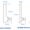 BL5000 Series keypad and handle size