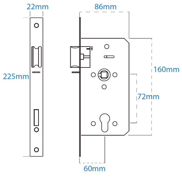 Lock mechanism diagram