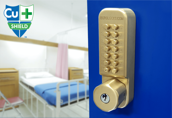 The Cu-Shield, the world's first copper-touch digital lock range designed to limit the transmission of COVID-19 on touch surfaces