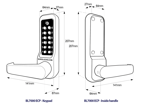 BL7000 ECP   Line drawing