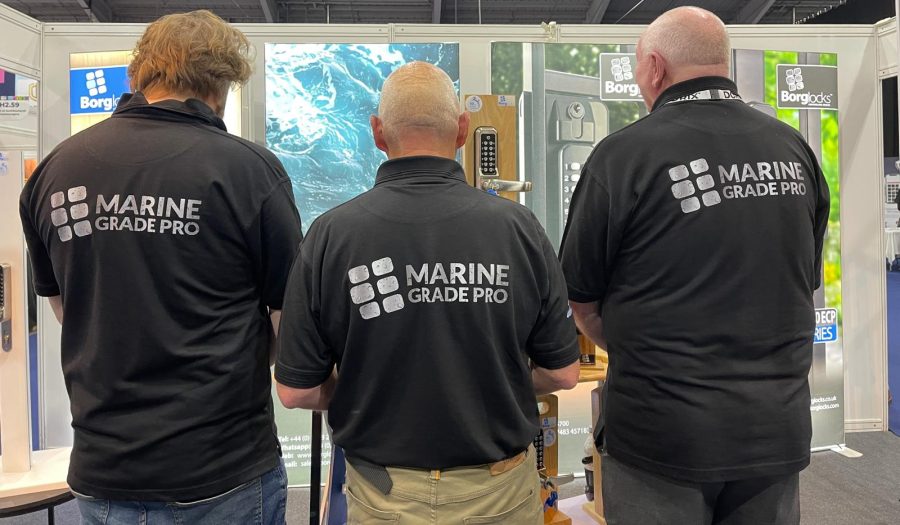 MLA Expo - the Borg Locks team show off their new corporate wear