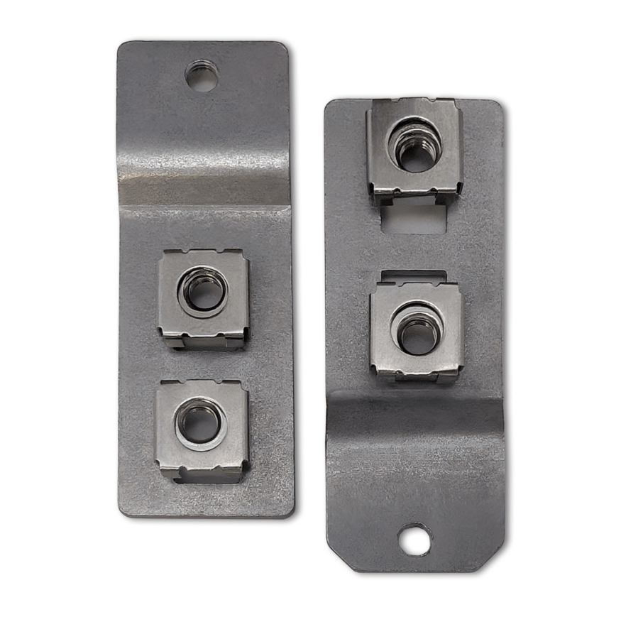 Rotating Securing Tabs Aluminium Latch Fixing Tabs - Borg Locks